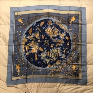 Hermès scarf, design to commemorate website launch